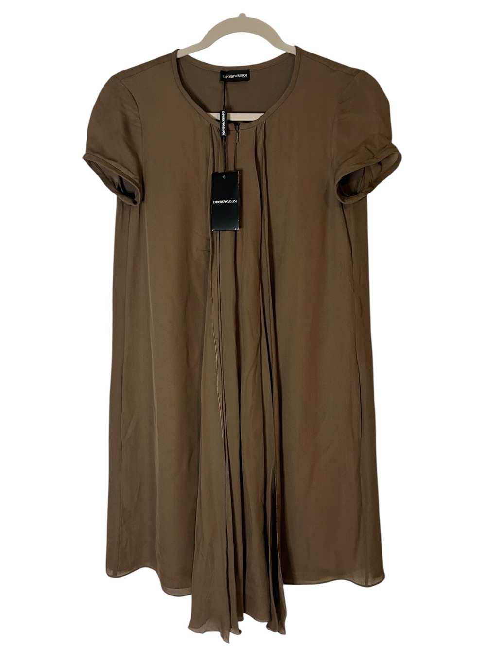 NWT Emporio Armani 100% Silk Dress EU 38 / US 2 Luxury Designer Made in Italy